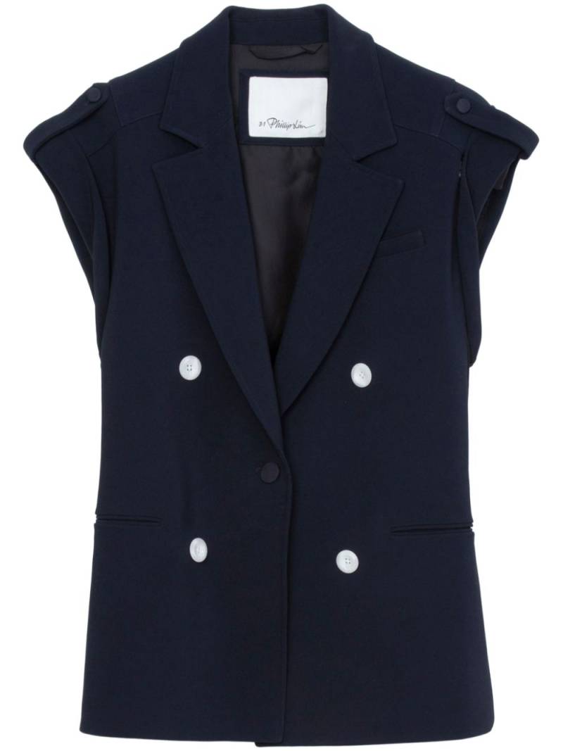 3.1 Phillip Lim notched-lapel blazer vest - Blue von 3.1 Phillip Lim