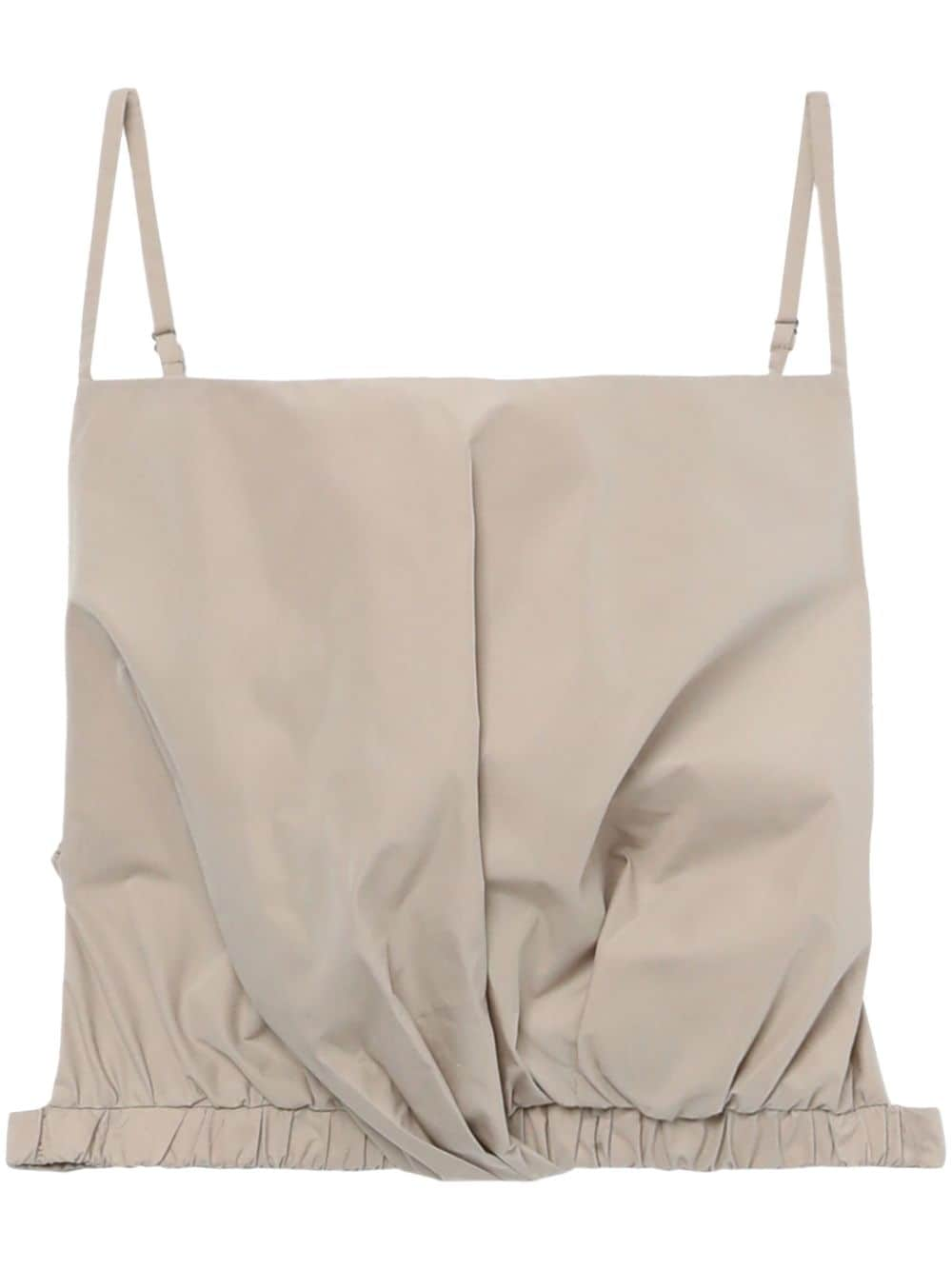 3.1 Phillip Lim open-back ruched crop top - Neutrals von 3.1 Phillip Lim