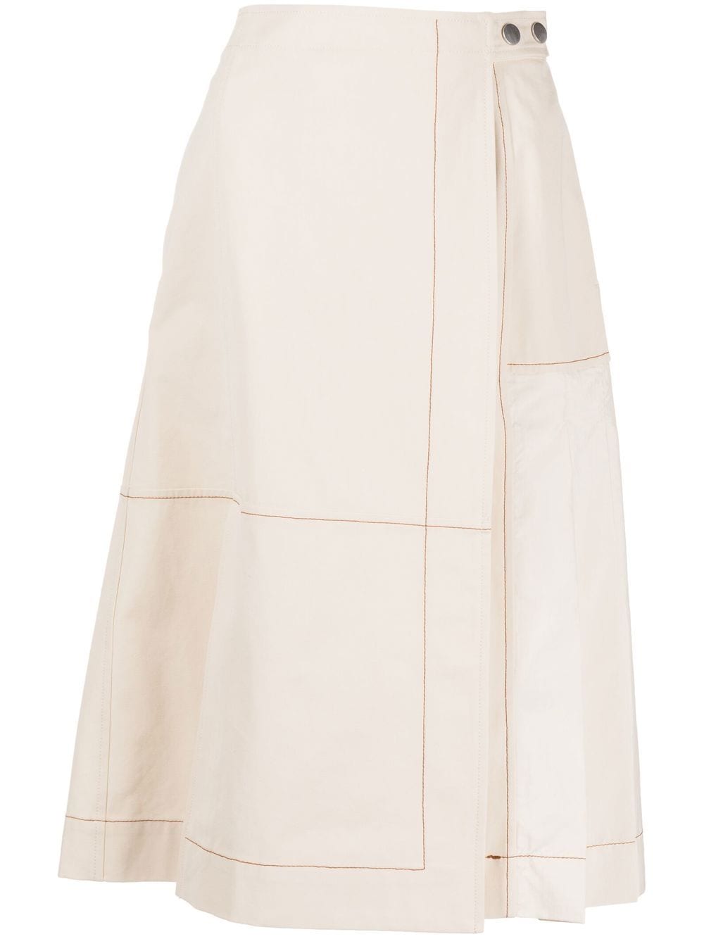 3.1 Phillip Lim pleat-detail midi skirt - Neutrals von 3.1 Phillip Lim