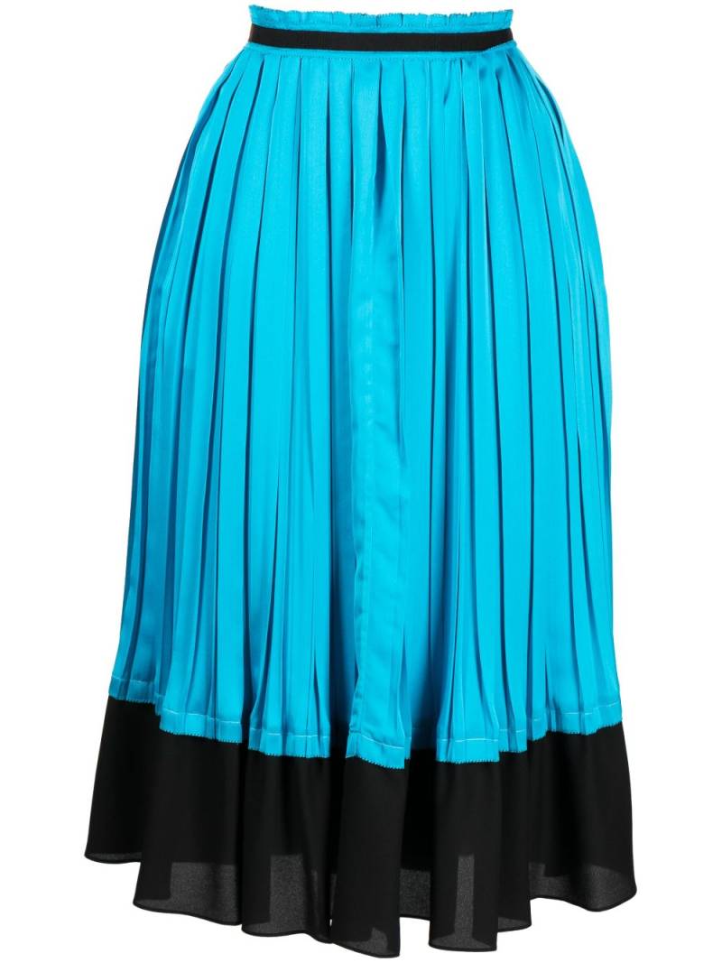 3.1 Phillip Lim pleated satin midi skirt - Blue von 3.1 Phillip Lim