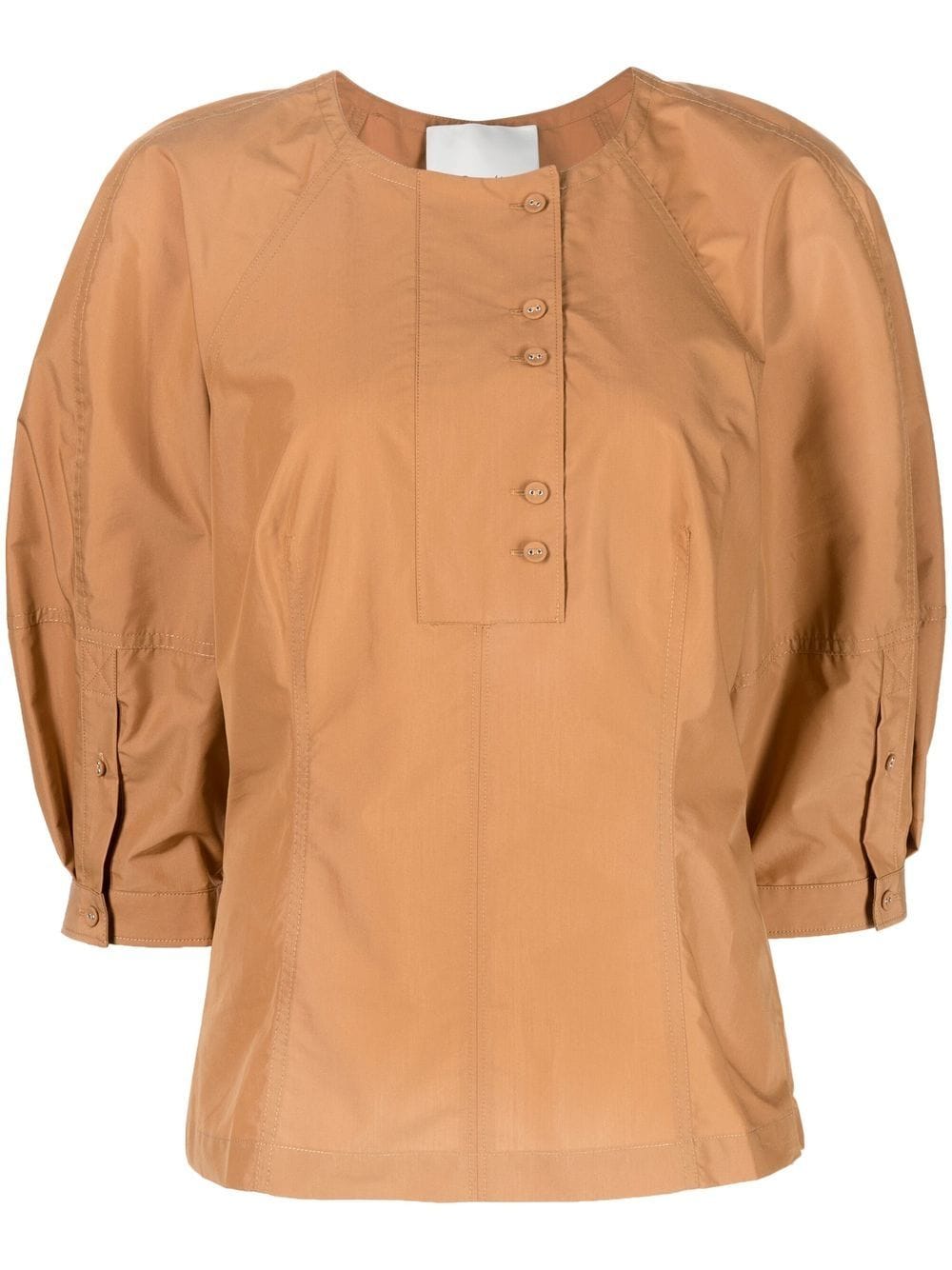 3.1 Phillip Lim puff-sleeves poplin blouse - Brown von 3.1 Phillip Lim