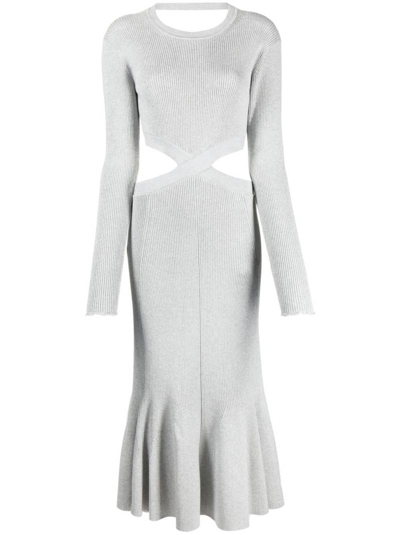 3.1 Phillip Lim ribbed-knit cross-over dress - Grey von 3.1 Phillip Lim