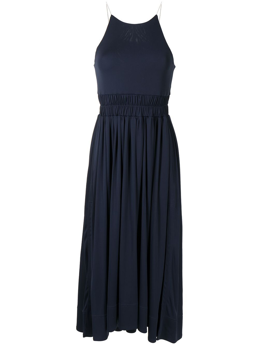 3.1 Phillip Lim shirred-waist midi dress - Blue von 3.1 Phillip Lim