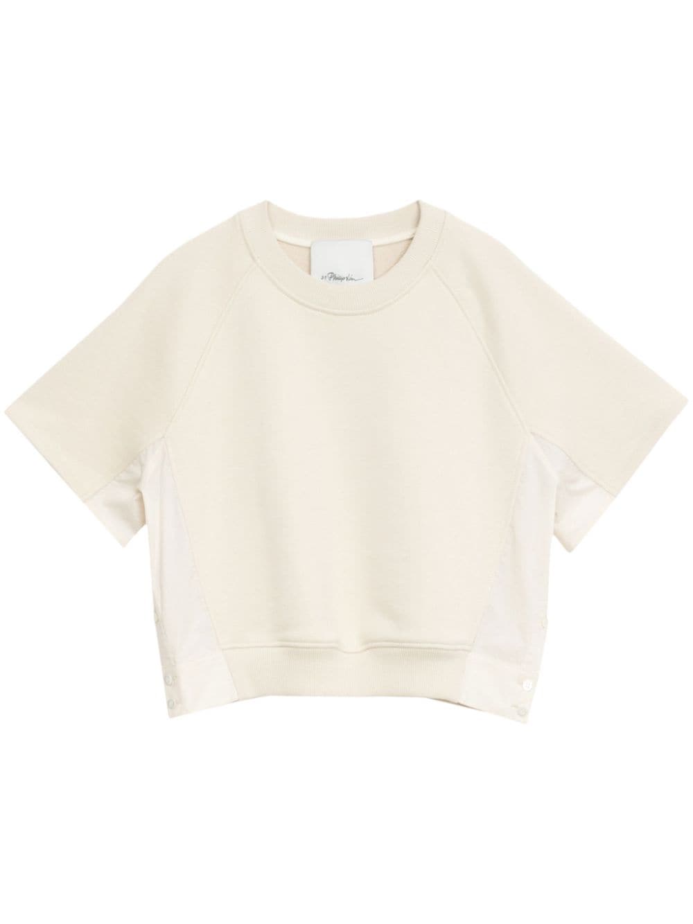 3.1 Phillip Lim short-sleeve cotton sweatshirt - Neutrals von 3.1 Phillip Lim