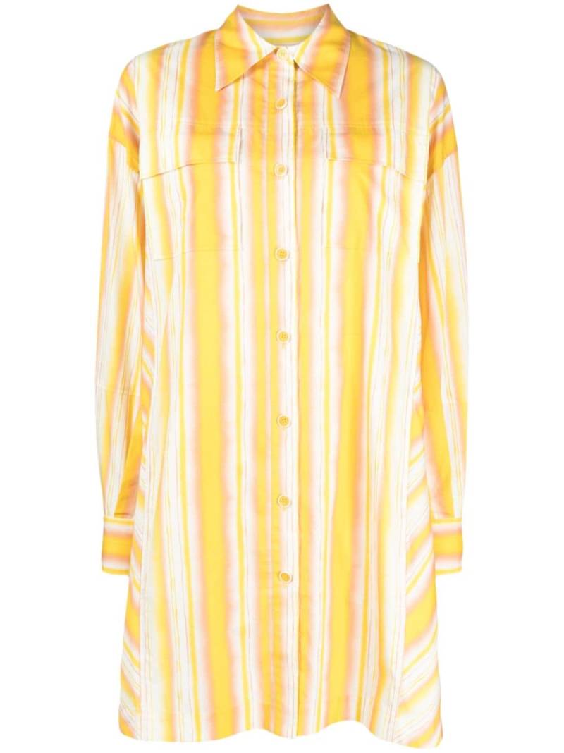 3.1 Phillip Lim striped cotton shirt dress - Yellow von 3.1 Phillip Lim