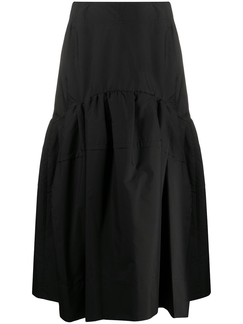 3.1 Phillip Lim tiered midi skirt - Black von 3.1 Phillip Lim