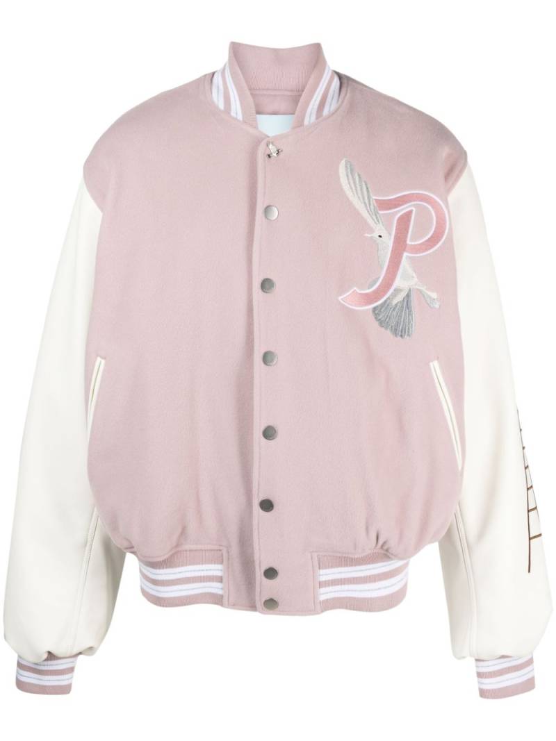 3PARADIS logo-embroidered varsity jacket - Pink von 3PARADIS