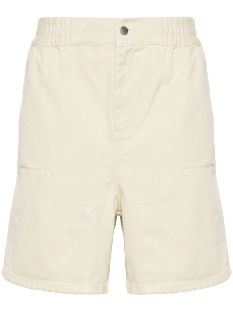 3PARADIS stud-embellished cotton bermuda shorts - Neutrals von 3PARADIS