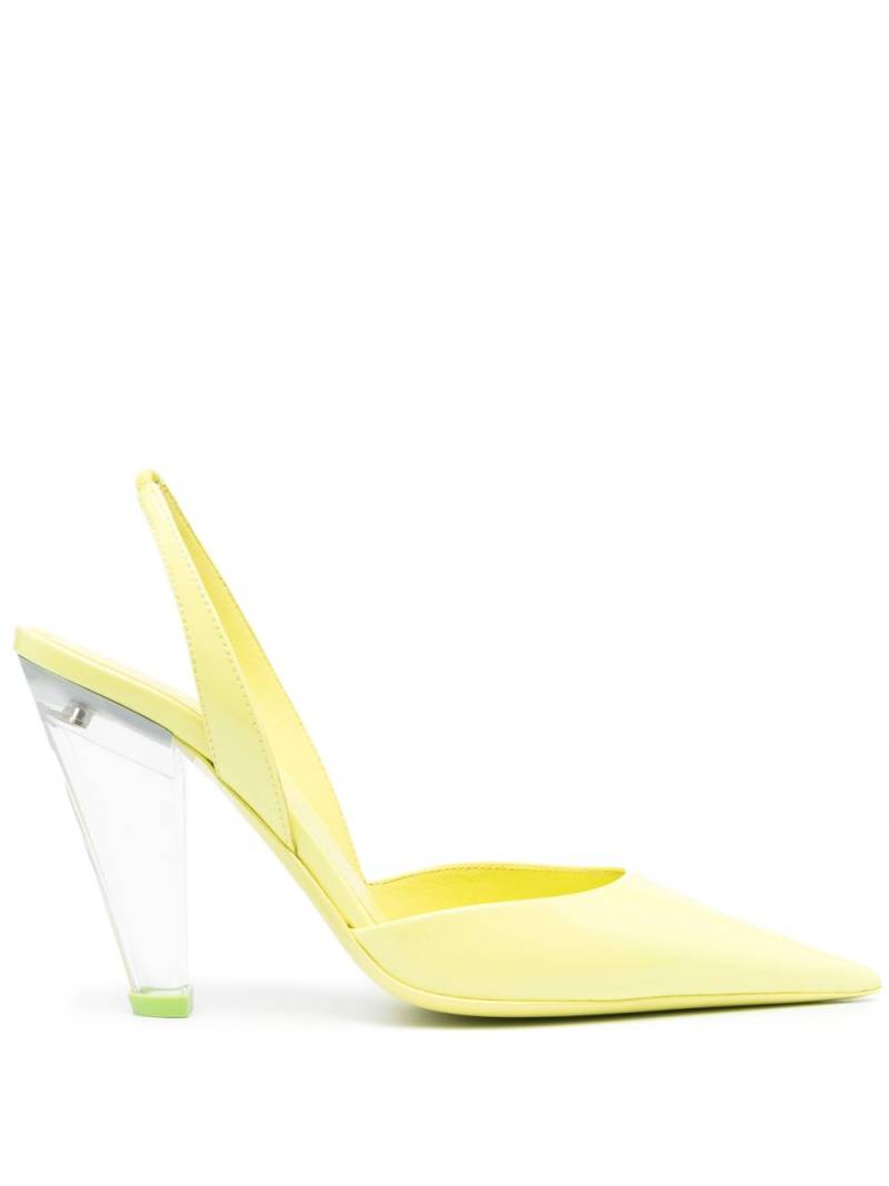 3juin 105mm leather pumps - Yellow von 3juin