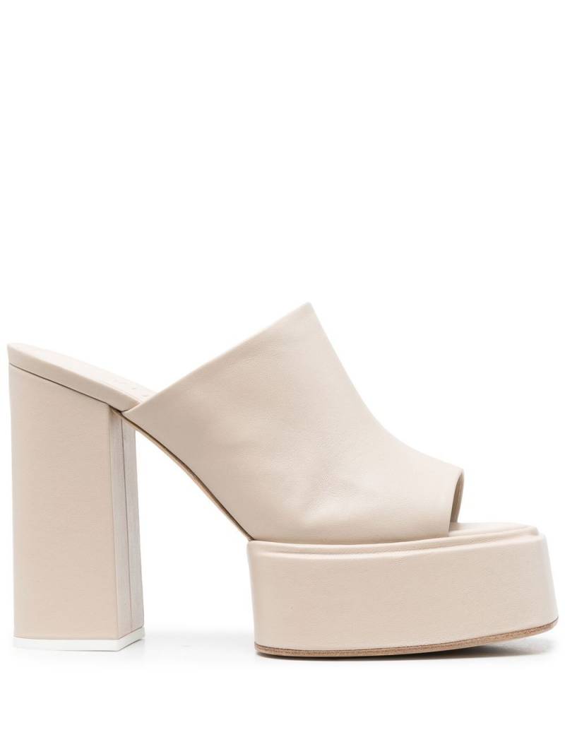 3juin 130mm block-heel mules - Neutrals von 3juin