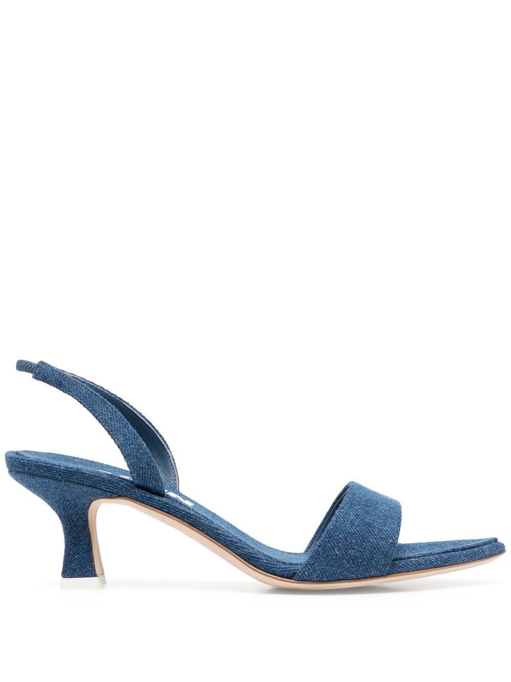 3juin 70mm leather slingback sandals - Blue von 3juin