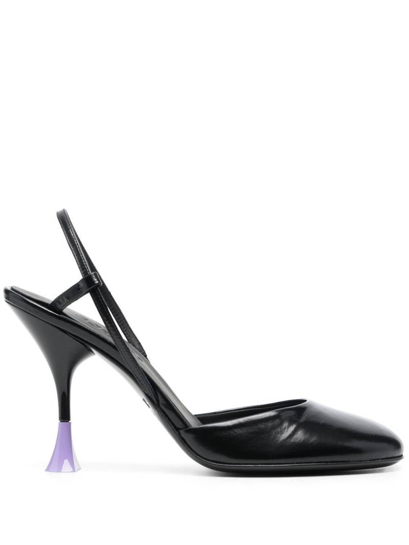 3juin round-toe slingback pumps - Black von 3juin