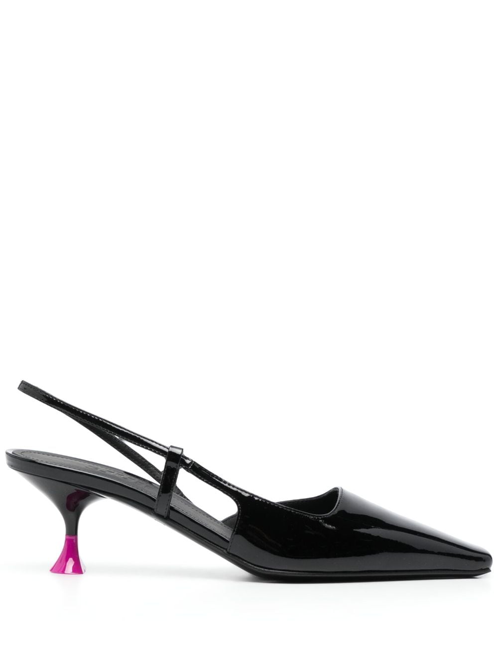 3juin sculpted-heel slingback pumps - Black von 3juin