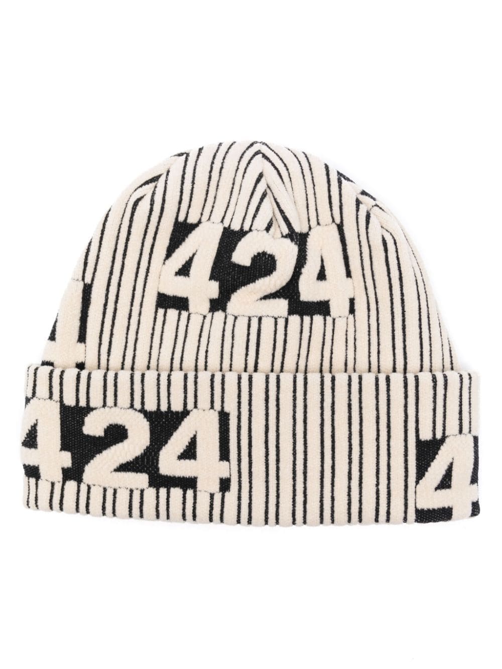 424 424 striped beanie - Neutrals von 424