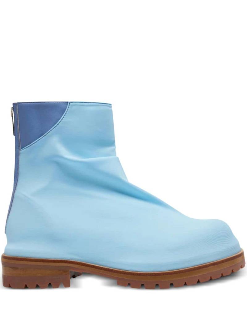 424 Marathon zipped ankle boots - Blue von 424