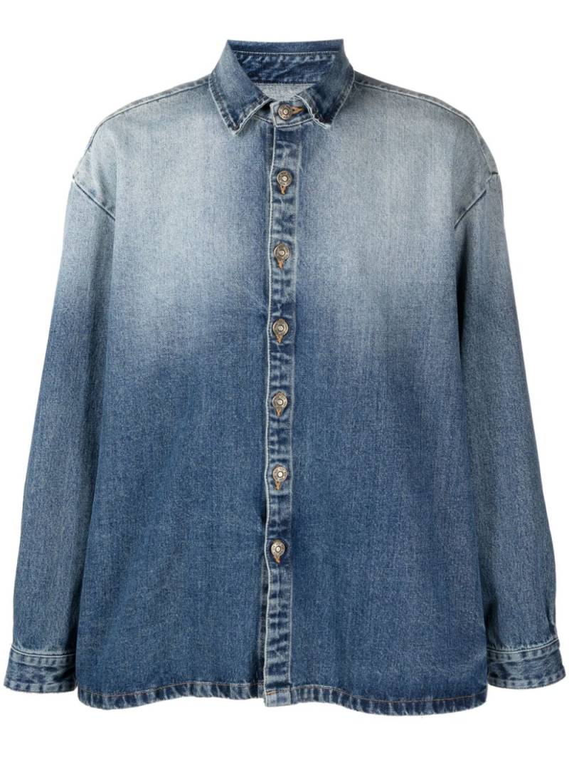 424 gradient-effect denim shirt - Blue von 424