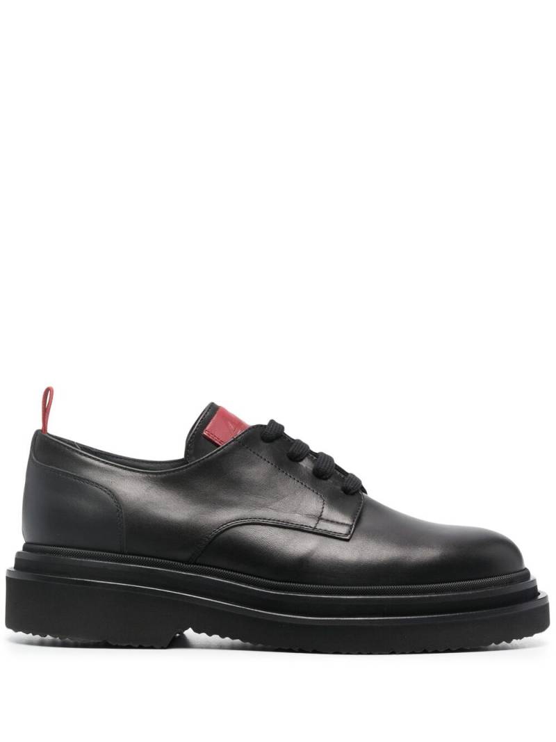 424 leather Derby shoes - Black von 424