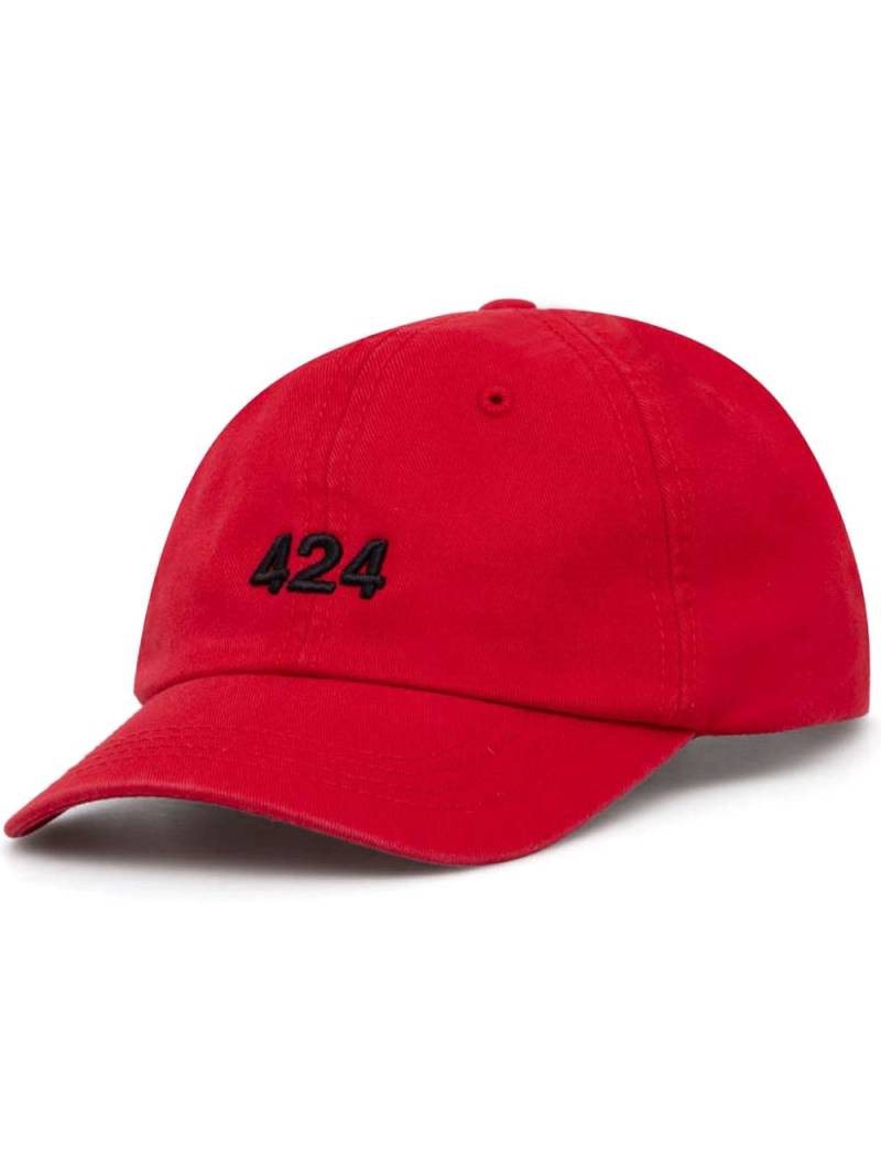 424 logo-embroidered baseball cap von 424