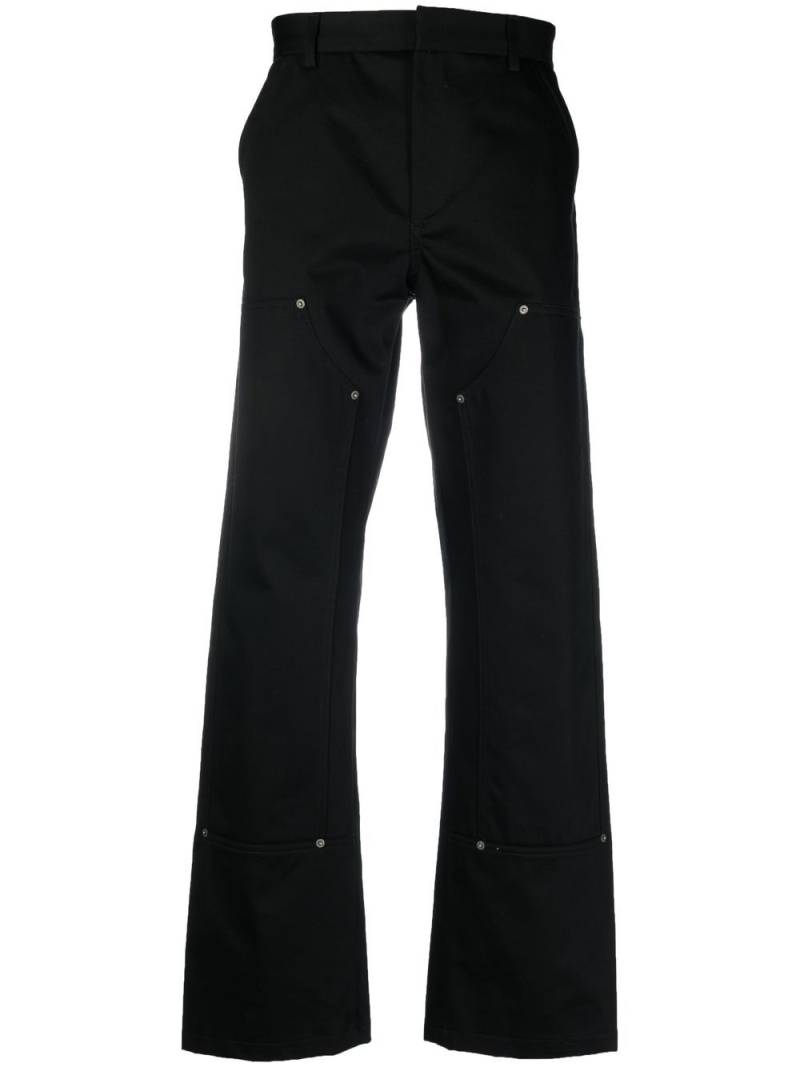 424 oversize straight-leg trousers - Black von 424