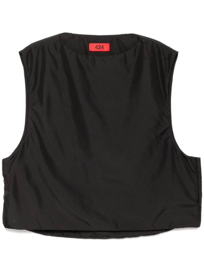 424 padded vest - Black von 424