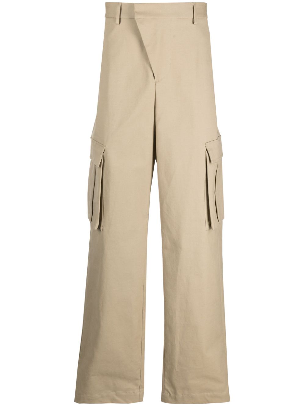 424 wide-leg cargo trousers - Neutrals von 424