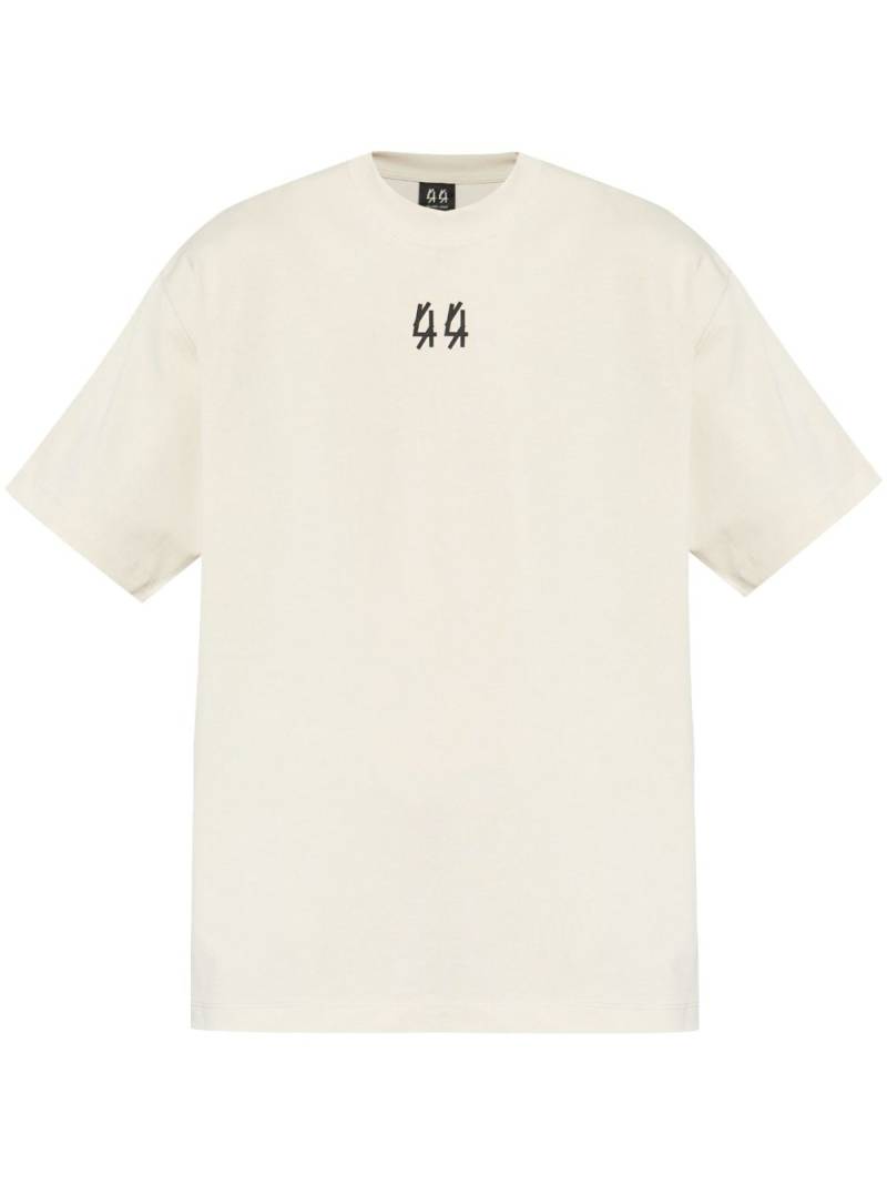 44 LABEL GROUP Crinkle T-shirt - White von 44 LABEL GROUP