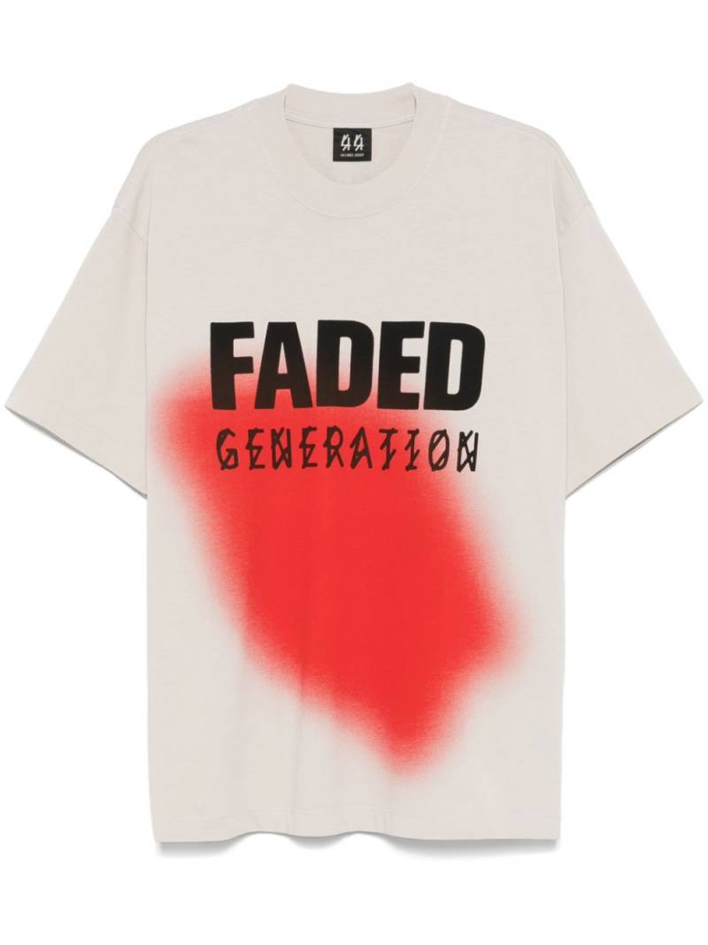 44 LABEL GROUP Faded Gen T-shirt - Neutrals von 44 LABEL GROUP