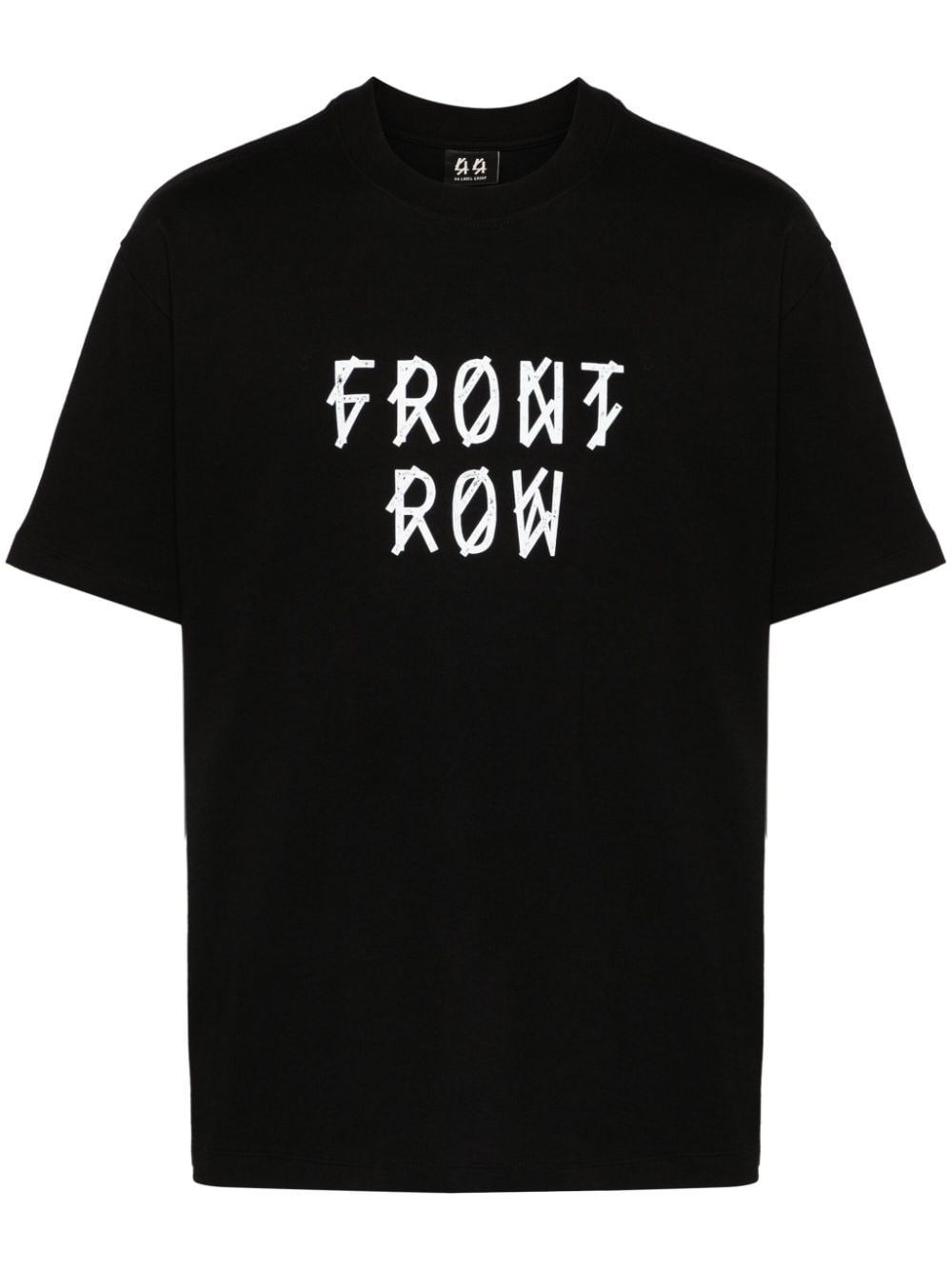 44 LABEL GROUP Front Row cotton T-shirt - Black von 44 LABEL GROUP