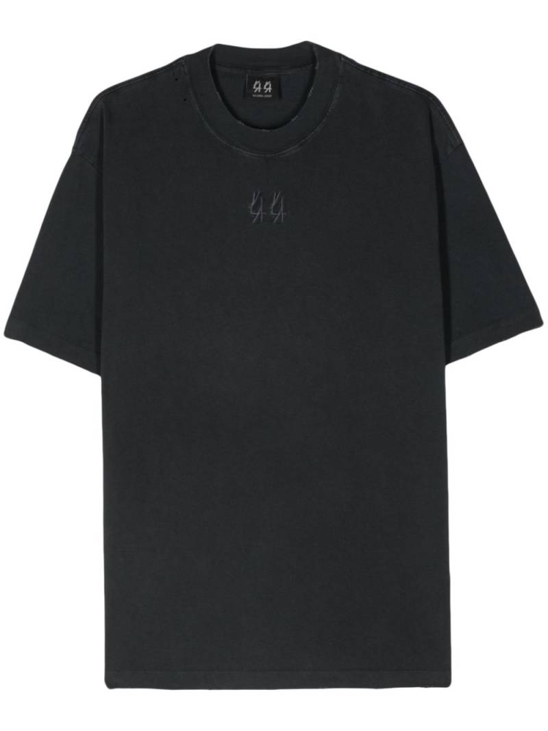 44 LABEL GROUP Lasered Classic T-shirt - Black von 44 LABEL GROUP