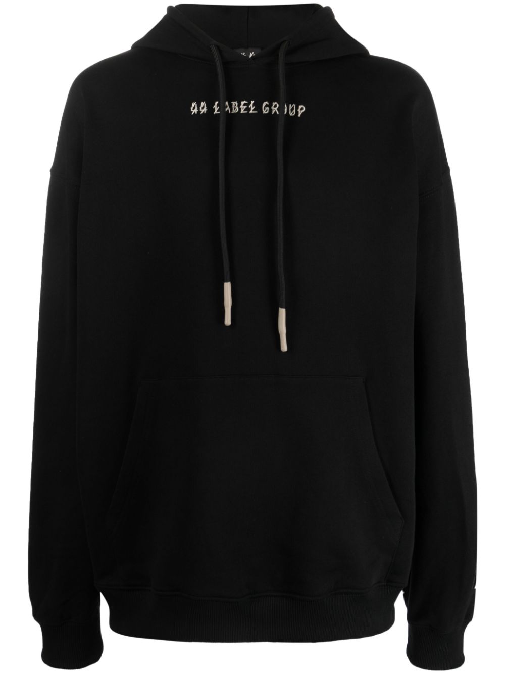 44 LABEL GROUP graphic-print cotton hoodie - Black von 44 LABEL GROUP