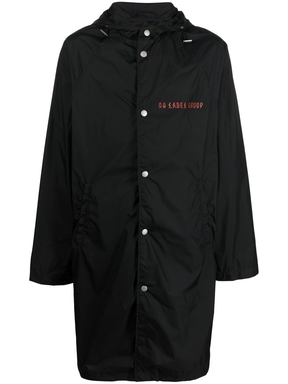 44 LABEL GROUP logo motif parka - Black von 44 LABEL GROUP