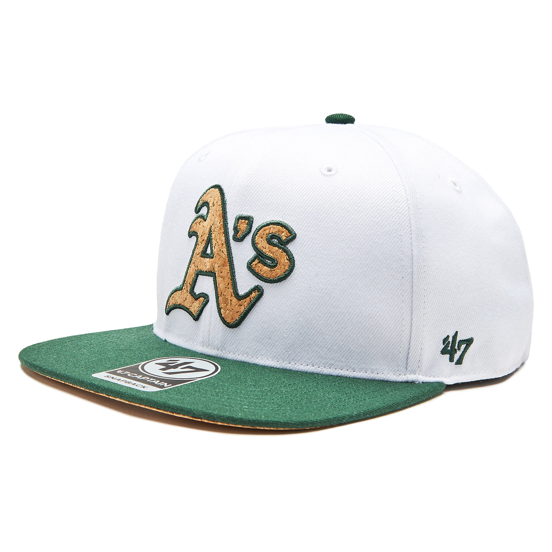 Cap 47 Brand MLB Oakland Athletics Corkscrew 47 CAPTAIN B-CORKS18WBP-WH Weiß von 47 Brand