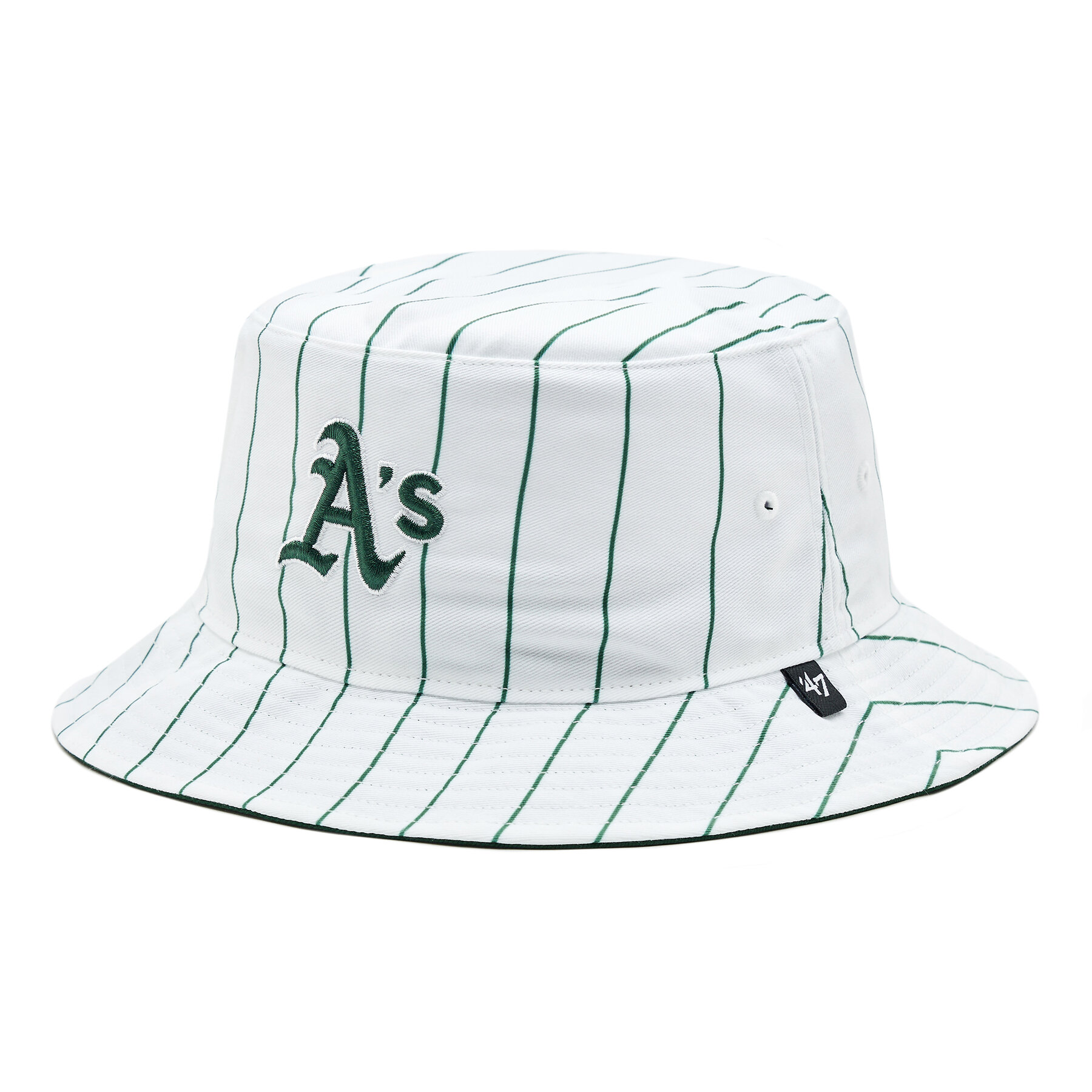 Cap 47 Brand MLB Oakland Athletics Pinstriped '47 BUCKET B-PINSD18PTF-DG Grün von 47 Brand