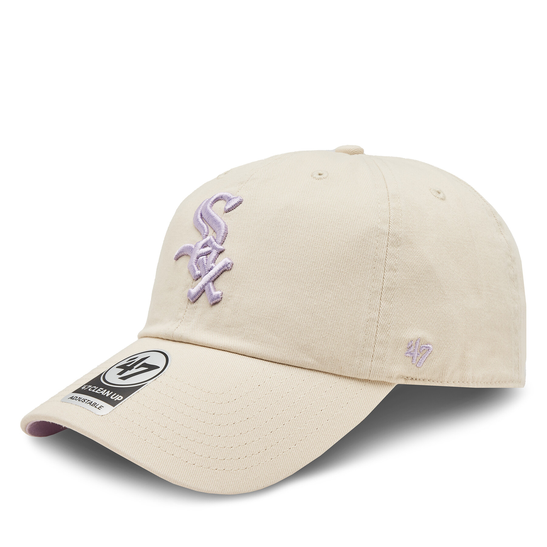 Cap 47 Brand Mlb Chicago White Sox Double Under ’47 Clean Up BAS-DBLUN906GWS-NT03 Beige von 47 Brand