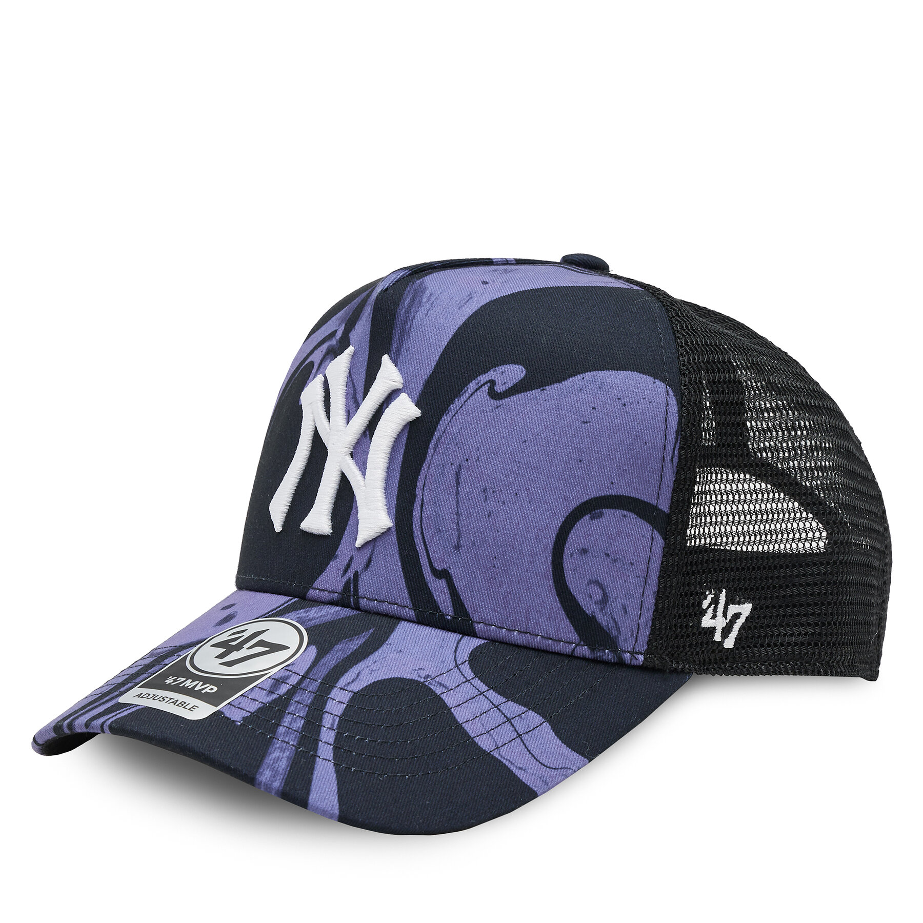 Cap 47 Brand Mlb New York Yankees Enamel Twist Mesh '47 Mvp Dt B-ENLDT17PTP-PP Violett von 47 Brand