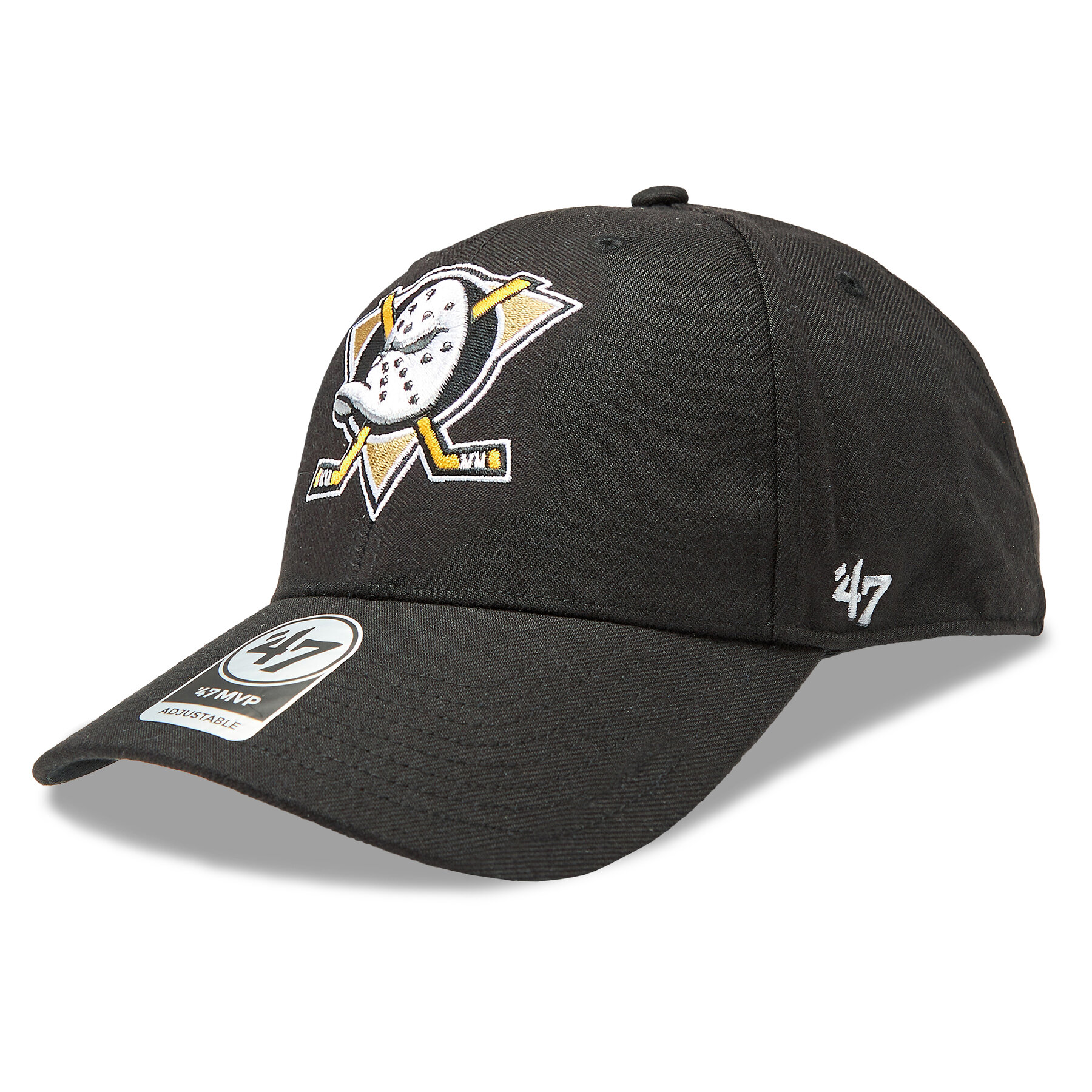 Cap 47 Brand NHL Anaheim Ducks Ballpark Snap 47 MVP H-BLPMS25WBP-BKA Schwarz von 47 Brand