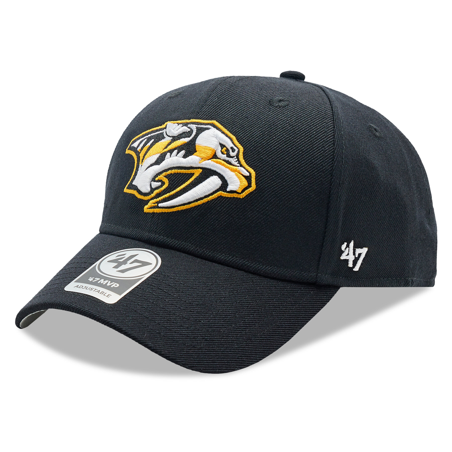 Cap 47 Brand NHL Nashville Predators '47 MVP H-MVP30WBV-BKD Schwarz von 47 Brand