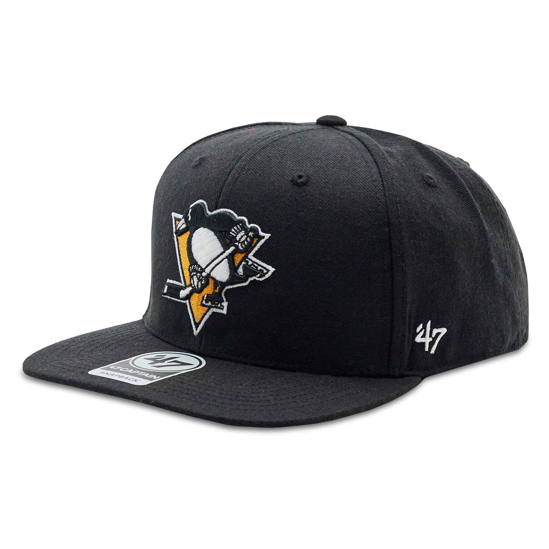 Cap 47 Brand NHL Pittsburgh Penguins No Shot '47 CAPTAIN H-NSHOT15WBP-BK Schwarz von 47 Brand