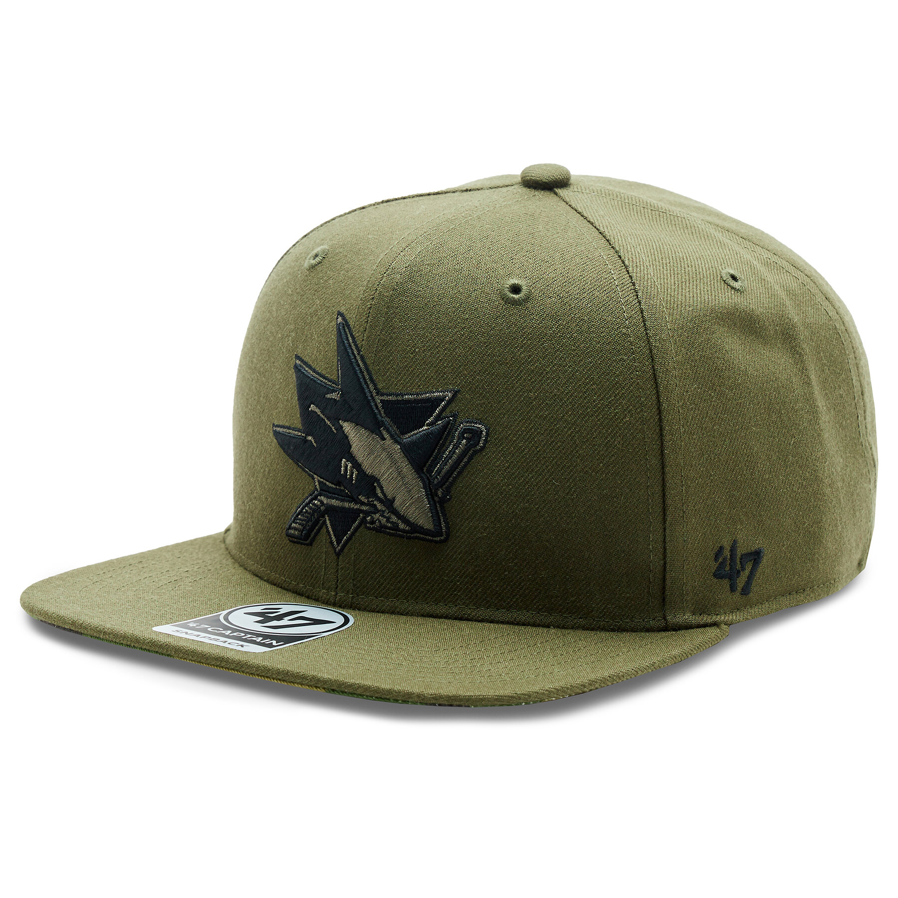 Cap 47 Brand NHL San Jose Sharks Ballpark Camo '47 CAPTAIN H-BCAMO22WBP-SW Grün von 47 Brand