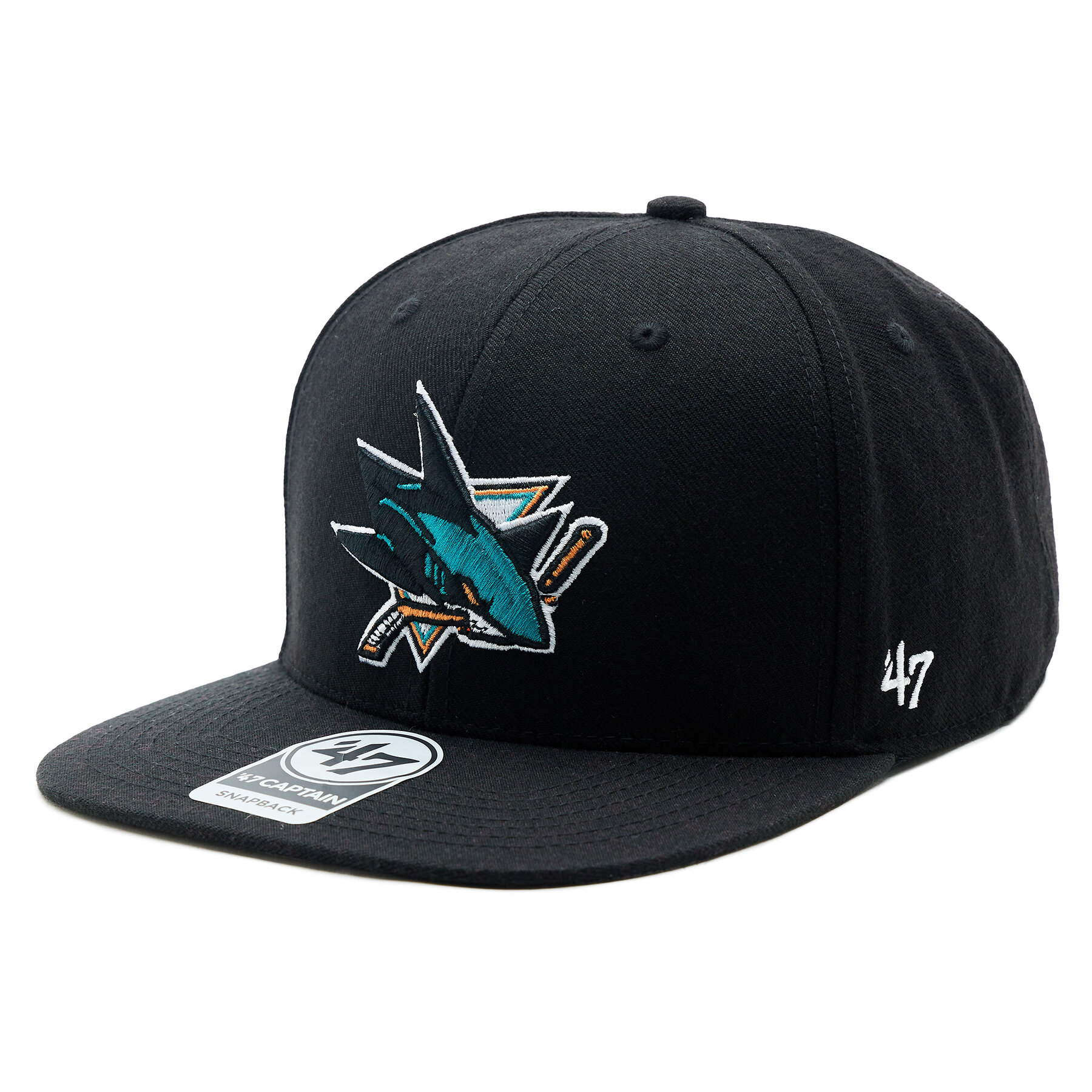 Cap 47 Brand NHL San Jose Sharks No Shot '47 CAPTAIN H-NSHOT22WBP-BKB Schwarz von 47 Brand