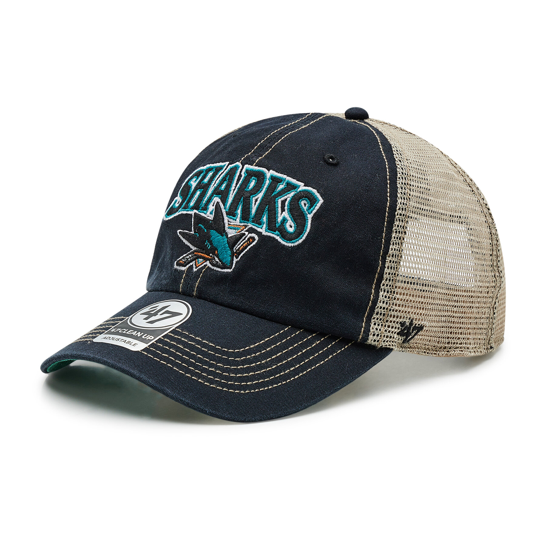 Cap 47 Brand Nhl San Jose Sharks Trucker H-TSCLA22LAP-VB Schwarz von 47 Brand