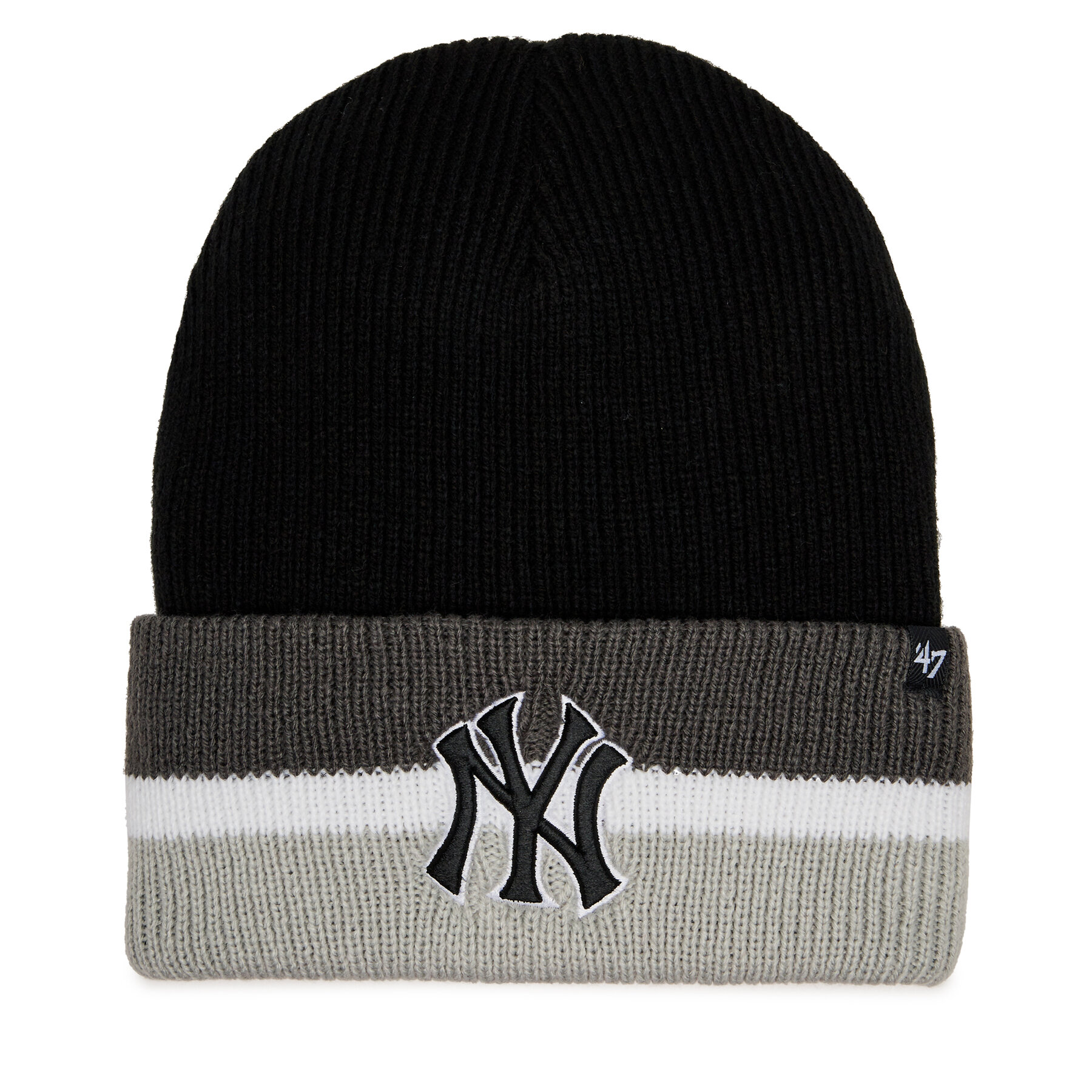 Mütze 47 Brand MLB New York Yankees Split Cuff 47 B-SPLCC17ACE-BK Schwarz von 47 Brand