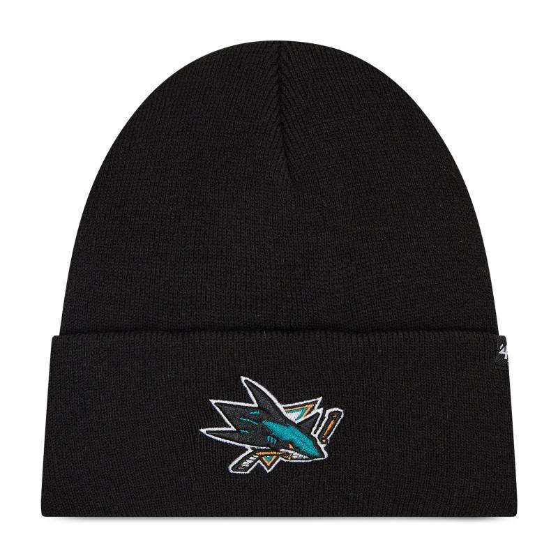 Mütze 47 Brand San Jose Sharks H-HYMKR22ACE-BK Schwarz von 47 Brand