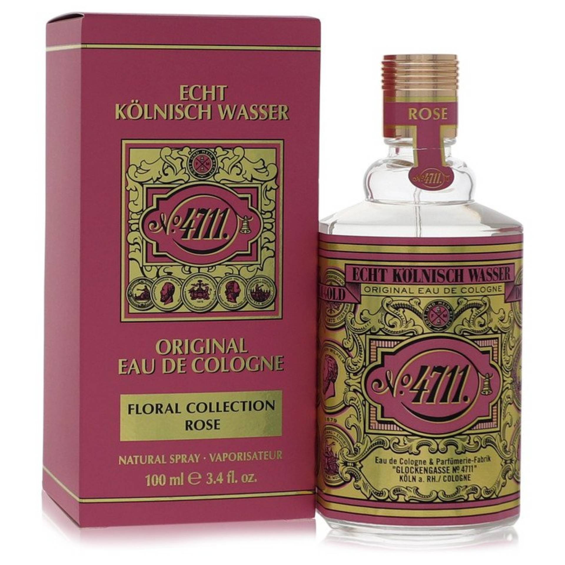 4711 Floral Collection Rose Eau De Cologne Spray (Unisex) 100 ml von 4711