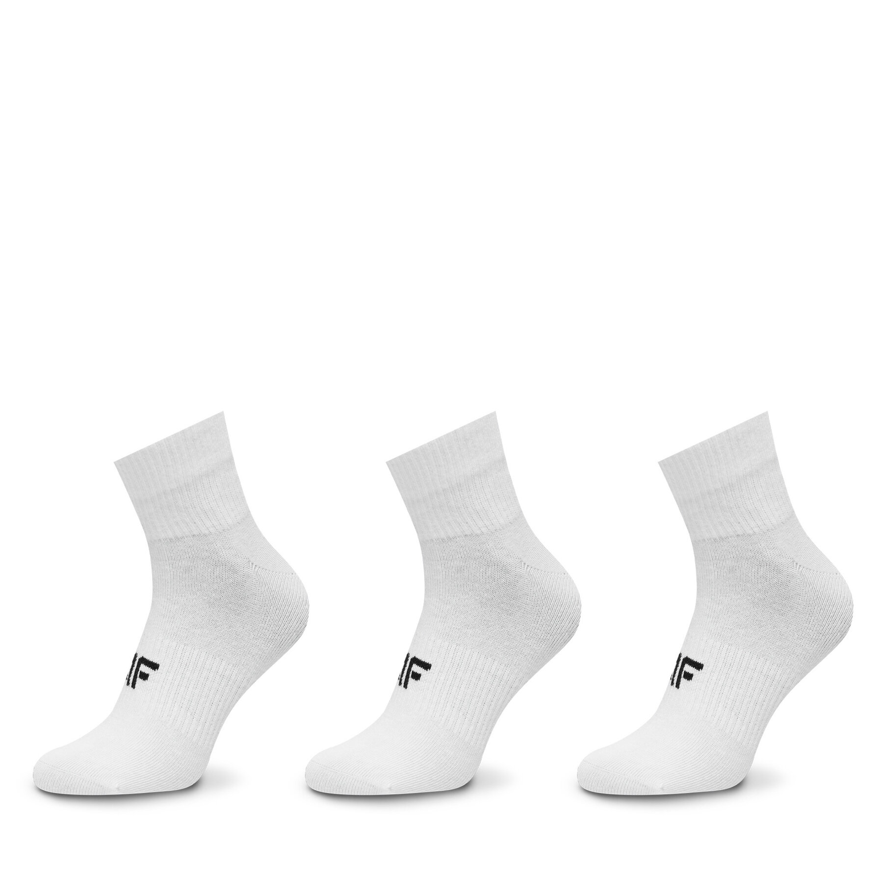 3er-Set hohe Unisex-Socken 4F 4FJWMM00USOCU330 Weiß von 4F