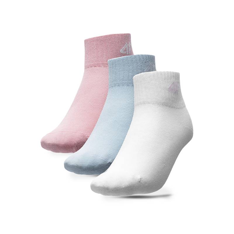 3er-Set niedrige Kindersocken 4F 4FJSS23USOCF098 Bunt von 4F