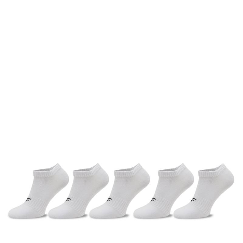 5er-Set Kinder Sneakersocken 4F 4FJWSS24USOCF247 Weiß von 4F