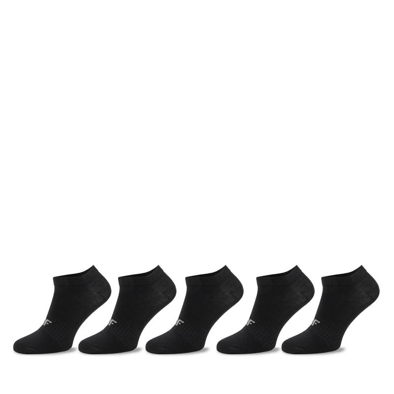 5er-Set Kinder Sneakersocken 4F 4FJWSS24USOCM251 Schwarz von 4F