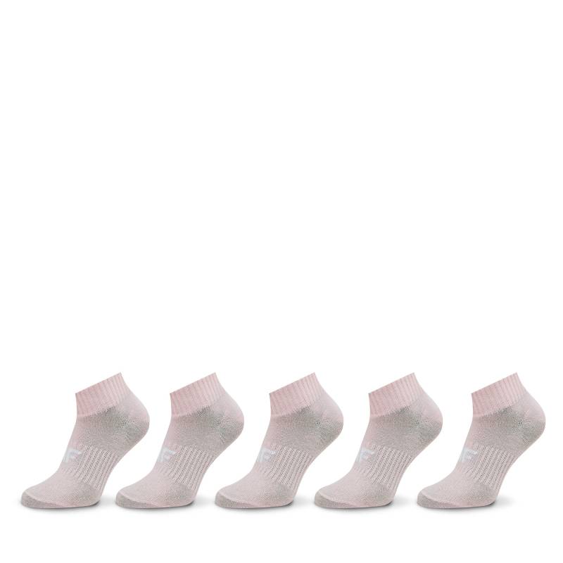 5er-Set niedrige Kindersocken 4F 4FJWAW23USOCF231 Rosa von 4F