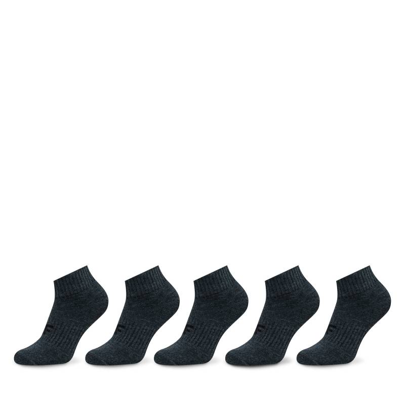 5er-Set niedrige Kindersocken 4F 4FJWAW23USOCM235 Grau von 4F